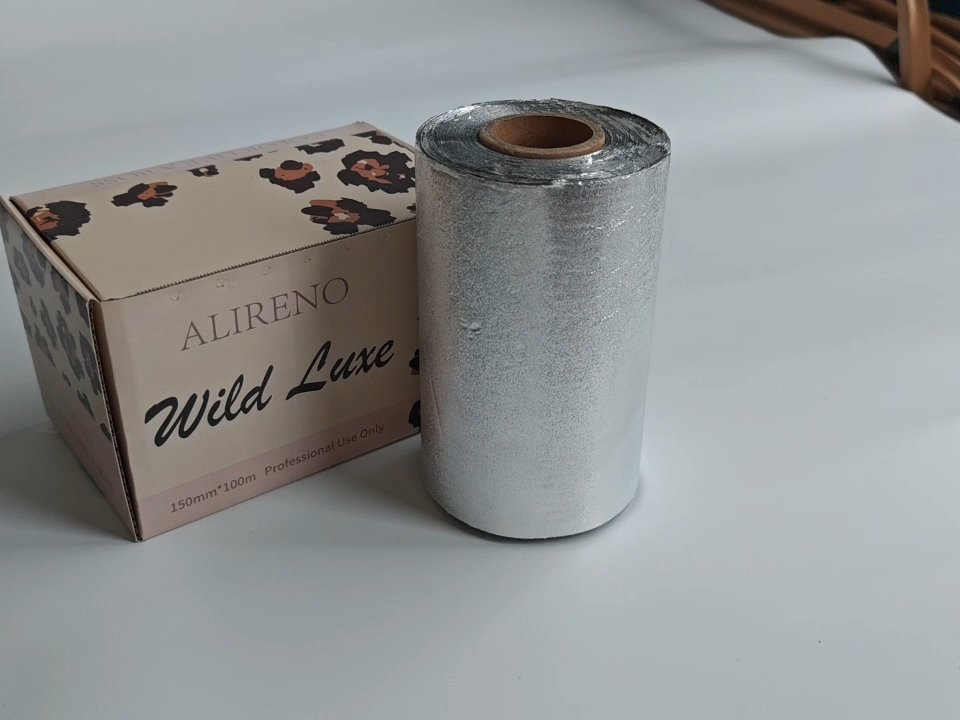 Factory Direct 127mmx50/100m Hair Foil Rolls Pop Up Soft Embossed Hair Foils For Highlighting