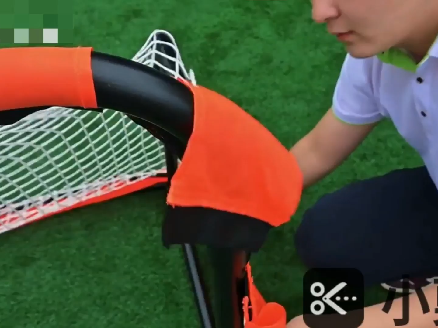 Portería de fútbol portátil de interior/exterior plana plegable Meta de fútbol plegable de metal pequeño para niños