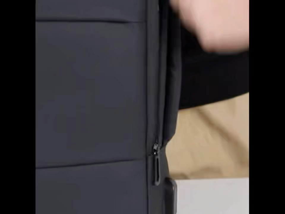 Mochila portátil expansível de 16 polegadas masculina premium, mochila para negócios e mochila casual com design portátil