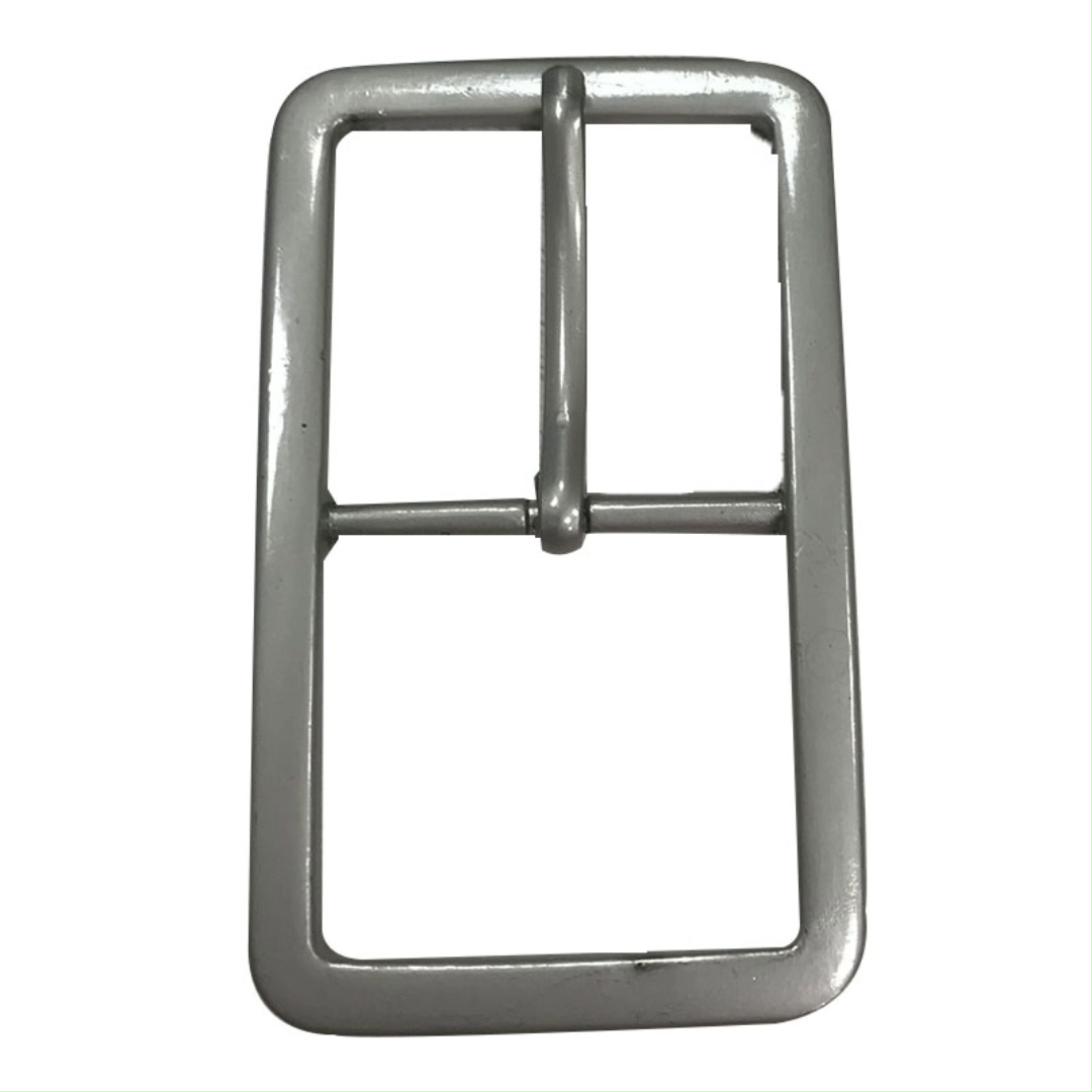 Meilleure vente en alliage de Zinc boucle de ceinture tête nickel couleur zinc étain boucle simple pointe, 3.5cm,58g