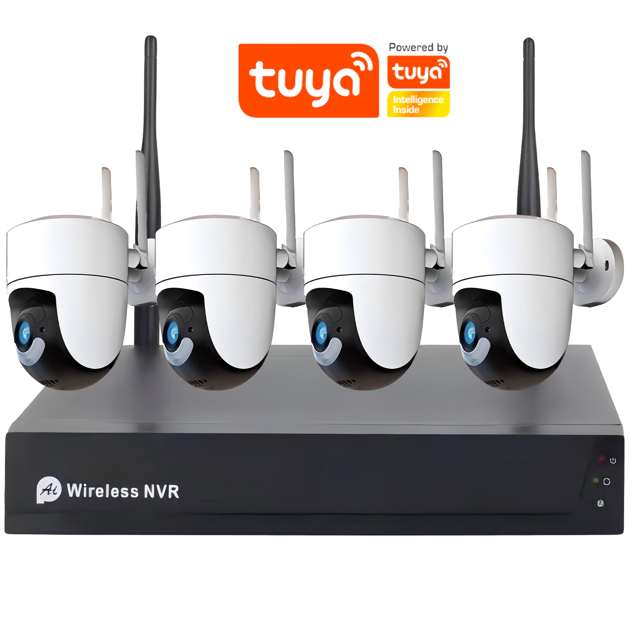 4CH Wireless NVR Kit 1080P 200 Meter Reichweite für drahtlose Signalübertragung Plug & Play APP:IP-Pro, CMS:EseeCloud Fabrikpreis