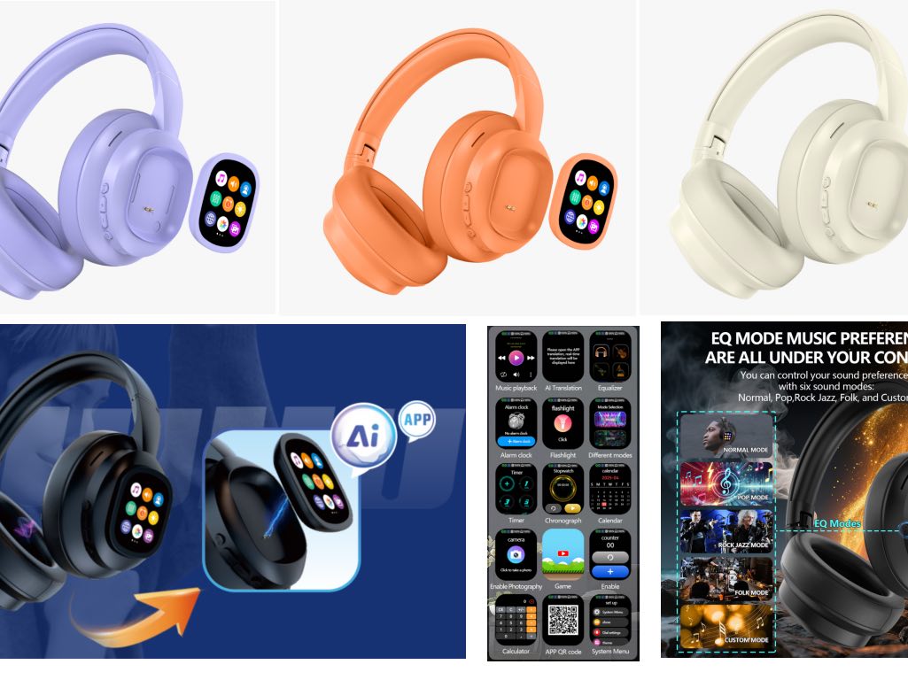 JH-ANC923F Wireless Over-Ear Headphones with Active Noise Cancelling (ANC) & Comfort Fit