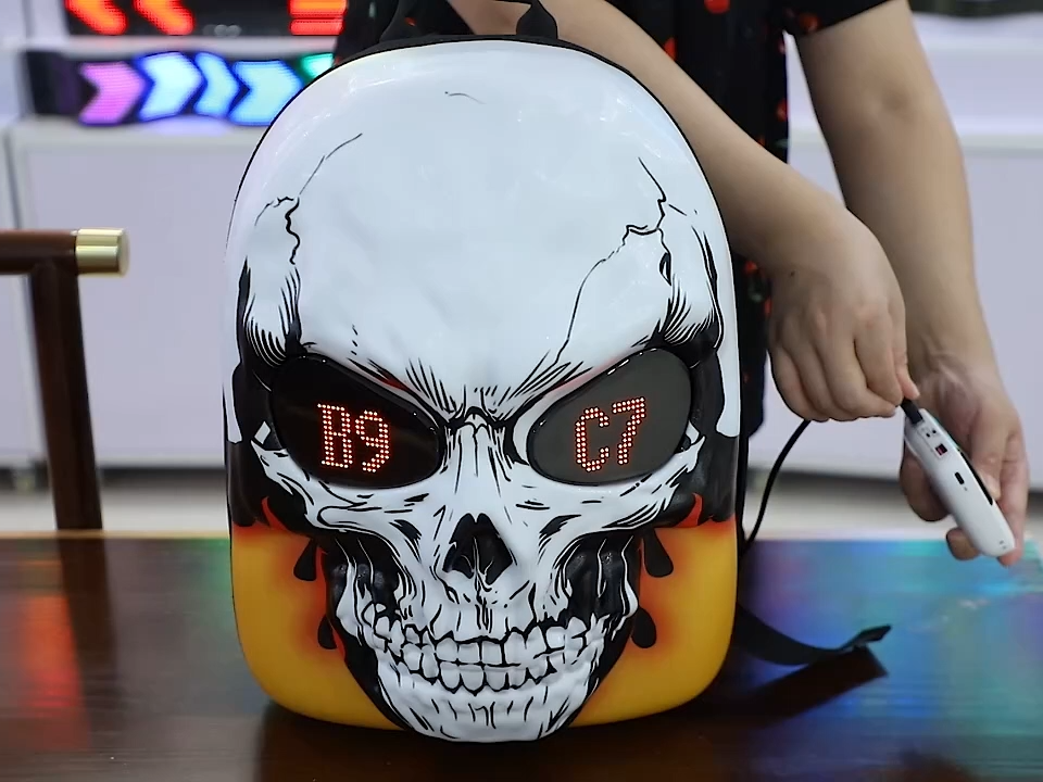 Grosir Ransel LED Iklan Layar 3D Pintar Kontrol Seluler Papan Iklan Berjalan Tahan Air