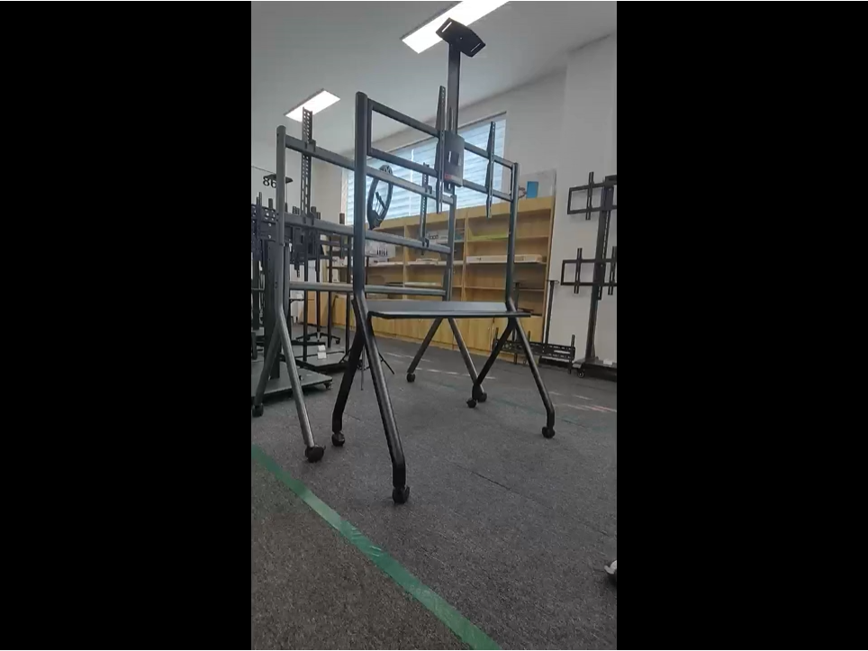 Soporte de Techo Modular para TV con Nivelación y Liberación Rápida - Sistema de Rejilla Configurable