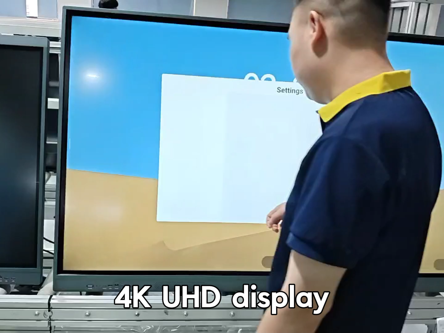 Various sizes 4k resolution 55"/65"/75"/85"inch Interactive Whiteboard Multi-Touch Perfect for Meetings & Teaching