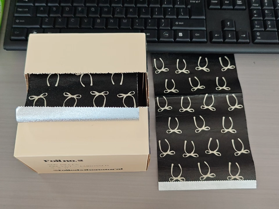 Láminas de aluminio suaves y personalizadas para la coloración del cabello, 500 hojas por caja