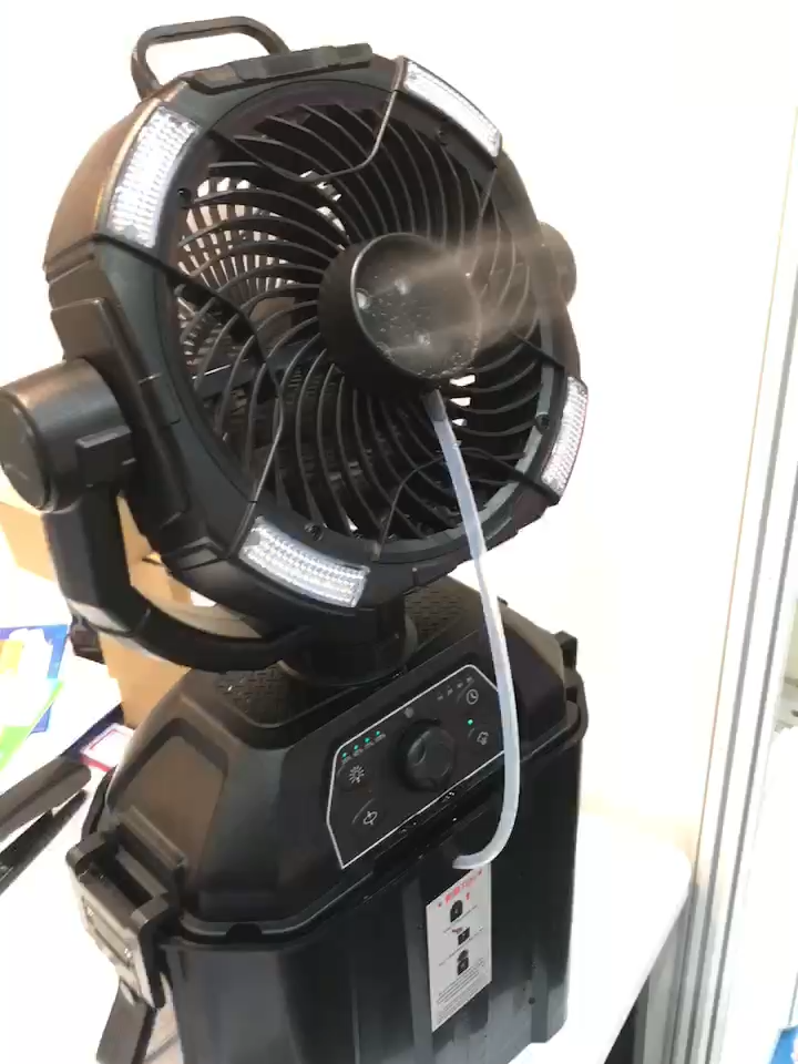 4-hole 6-liter bucket model is very suitable for outdoor spray fan heatstroke prevention desktop atomization fan is suitable