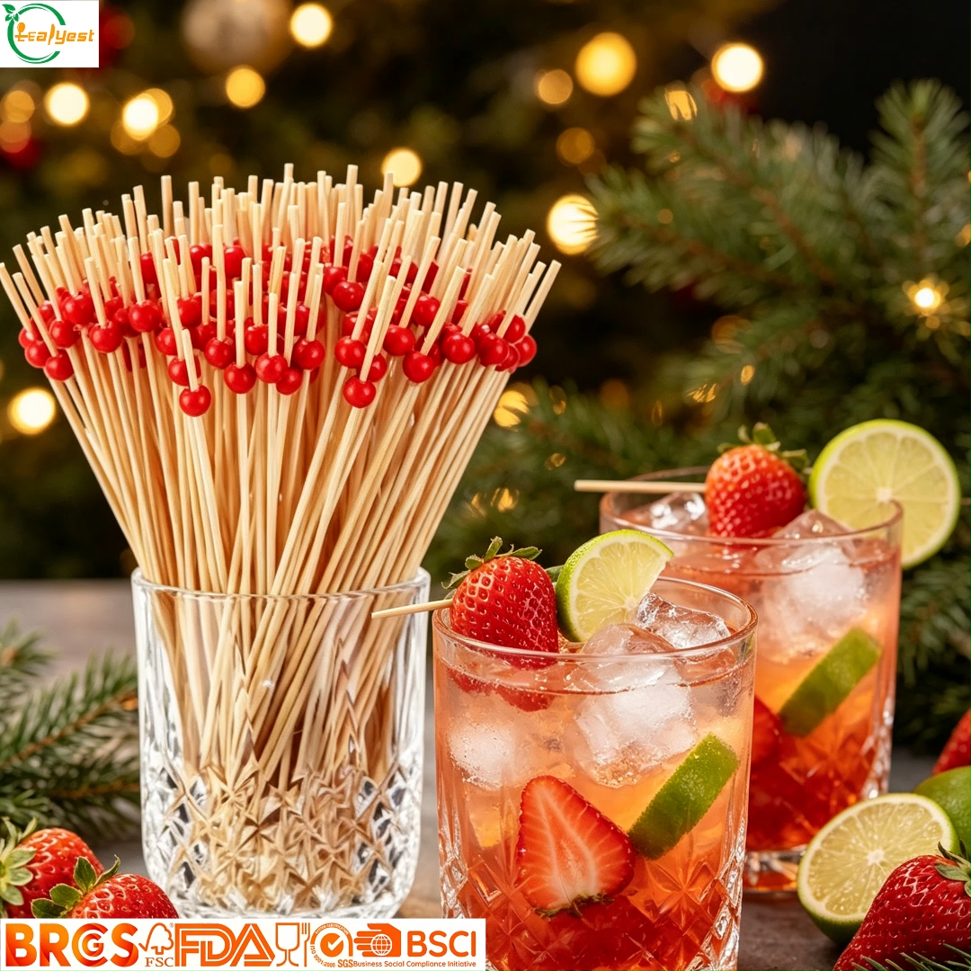 Natural Bamboo Disposable Food Picks Eco Friendly Direct Factory Cost