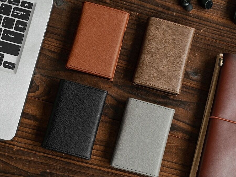TILONSTAR TVC302L Metal Card Case Men Lychee Pattern Leather Card Holder Wallets Rfid Credit Card Holder Aluminum Wallet