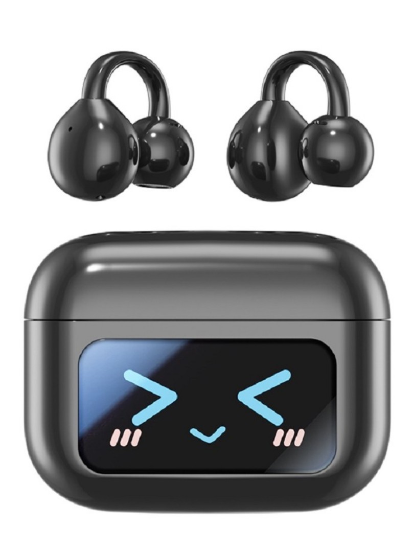 TWS Bluetooth 5.4 écouteurs sans fil, M100, 30mAh écouteurs 500mAh étui de chargement, A2DP/AVRCP/HFP, portée 10M, noir/violet