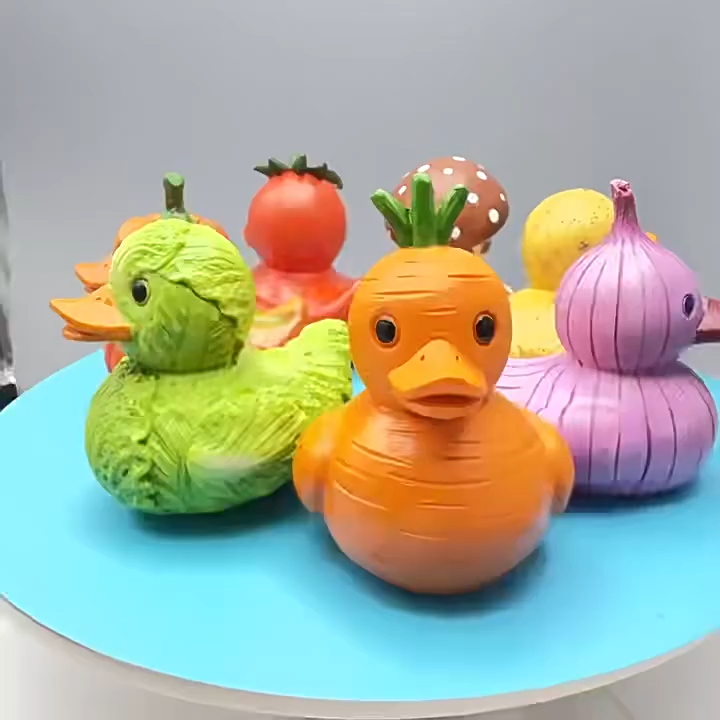 Ensemble de 100 Canards en Caoutchouc avec Figurines d'Animaux Amusantes pour le Bain de Bébé, Jouets de Bain pour Enfants