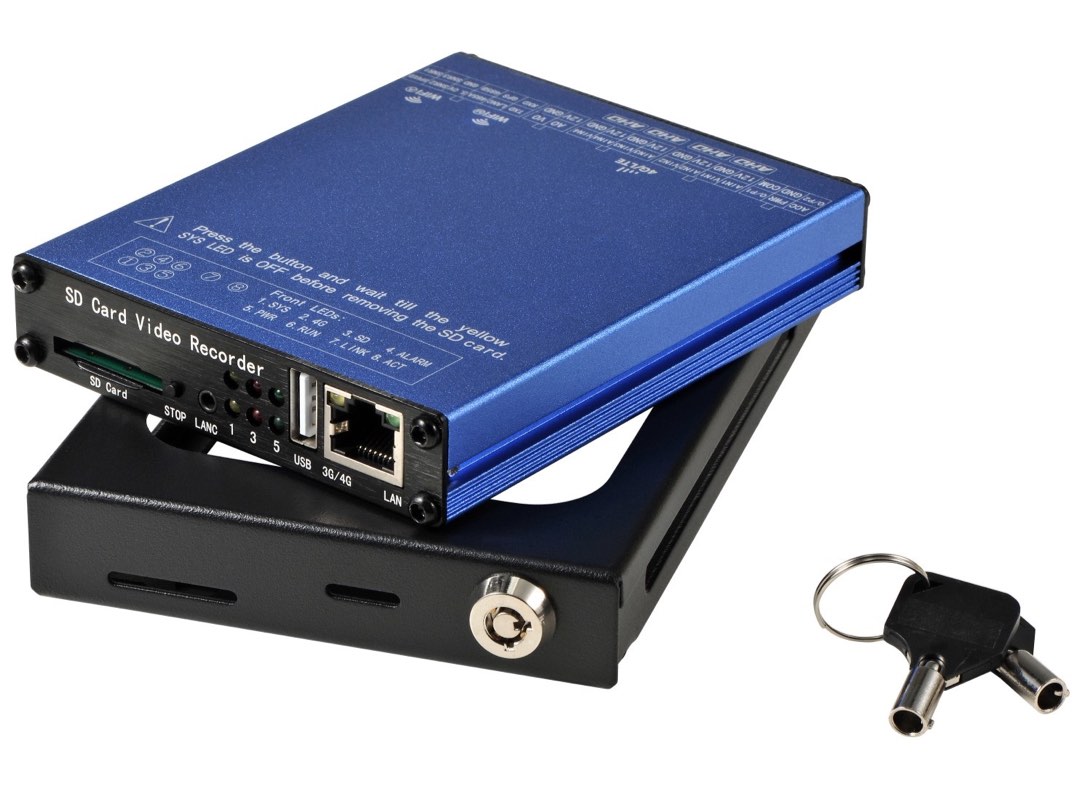 4-Kanal AHD Kamera Mobile DVR mit 4G LTE GPS WIFI G-Force für Flottenmanagement