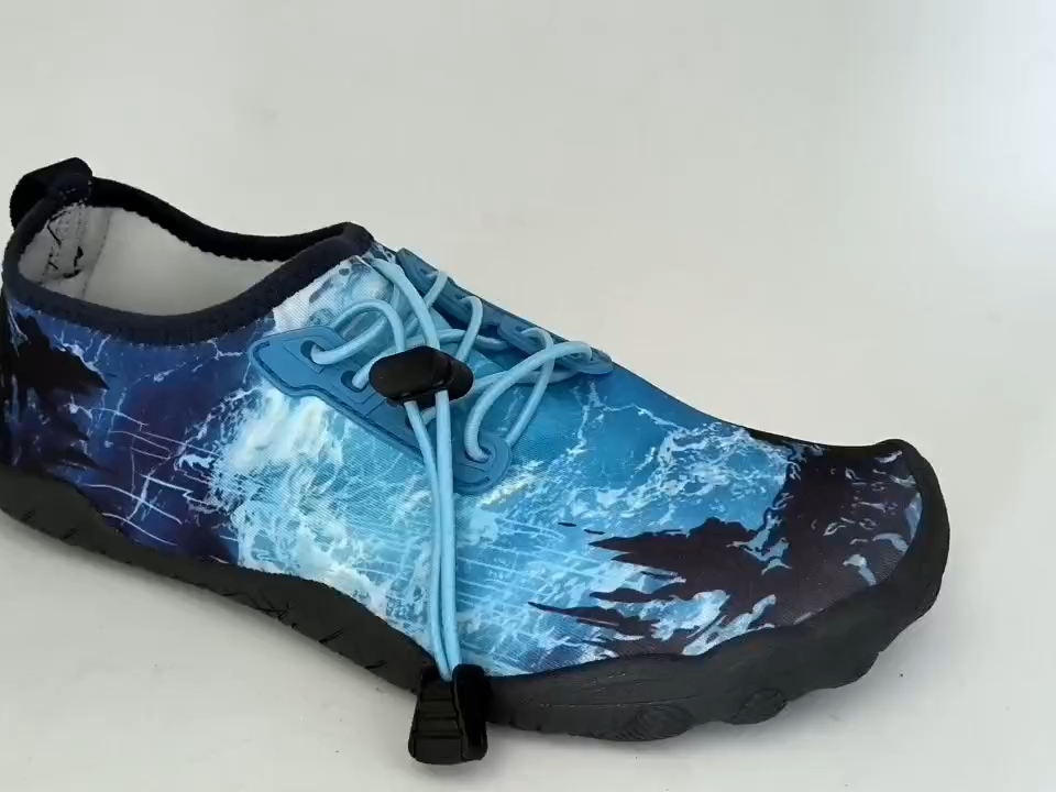 Water Shoes for Men and Women, Barefoot Aqua Socks, Wide Fit Beach Swimming Pool Shoes, Anti-Slip Outdoor Walking Hiking Kayaking