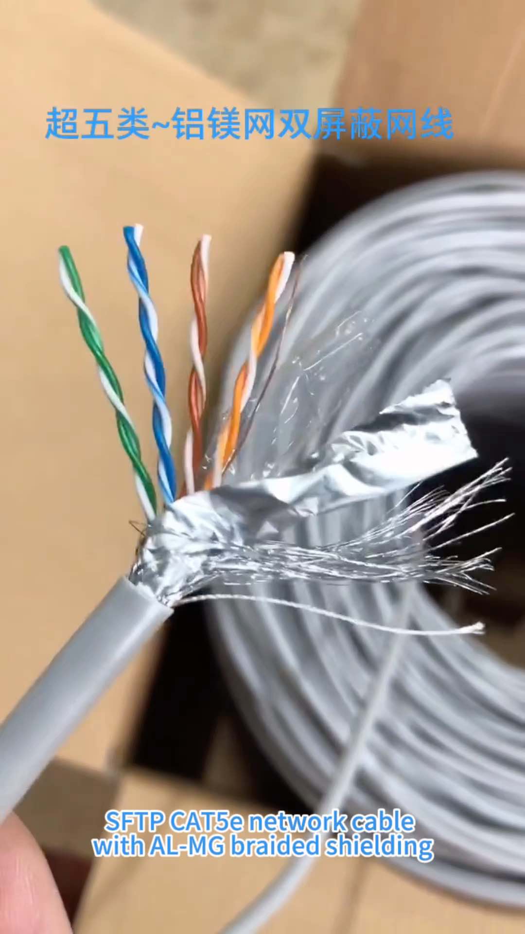 Cat5e SFTP Network Ethernet LAN Cable, CCA Internet Wire, Compatible with PC, Laptop, Modem, Router, TVs, Printer Cord, Consoles