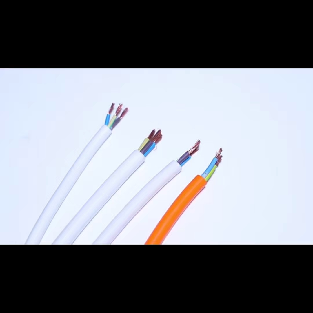 3 Core WHITE PVC Flex Cable Round Electric Wire 1.5mm2 Copper Power Cable Sockets 3183Y H05VV-F for various industrial