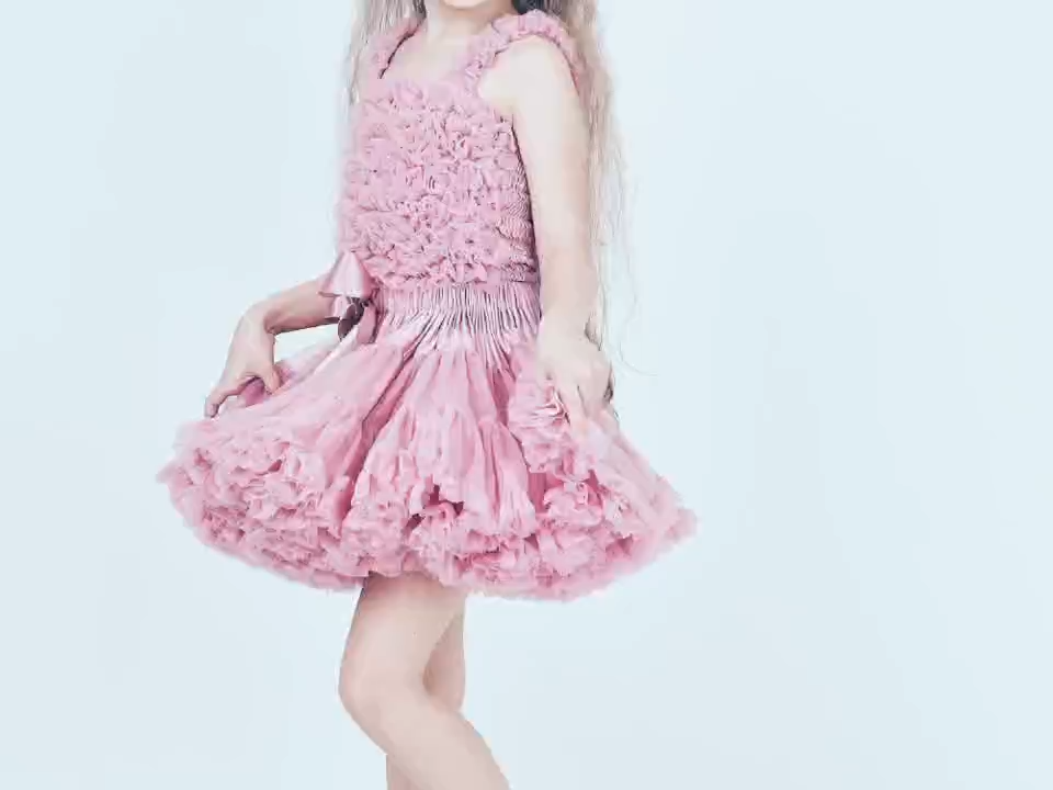 Robe de fête pour filles en mousseline - Vente en gros de robes de cérémonie pour enfants