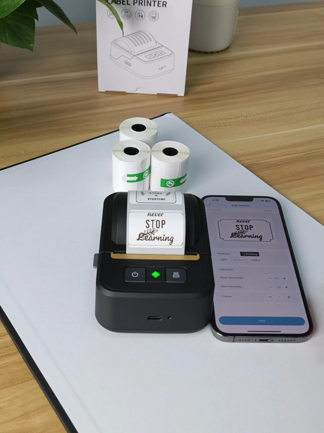 Imprimante d'Étiquettes Thermiques PLP-N20 Mode Classique, Modes Multiples, Connexion Sans Fil