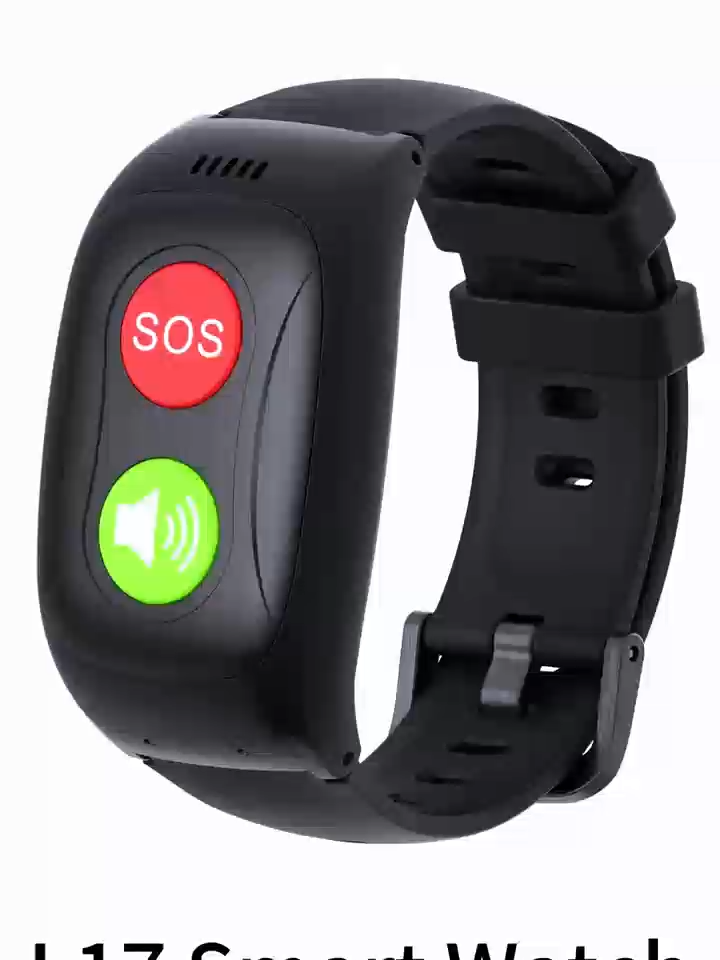 4G L17 Pro GPS Tracker Portable de Santé pour Personnes Âgées avec Alarme de Géo-clôture, Localisateur GPS Personnel, Bracelets pour Aînés