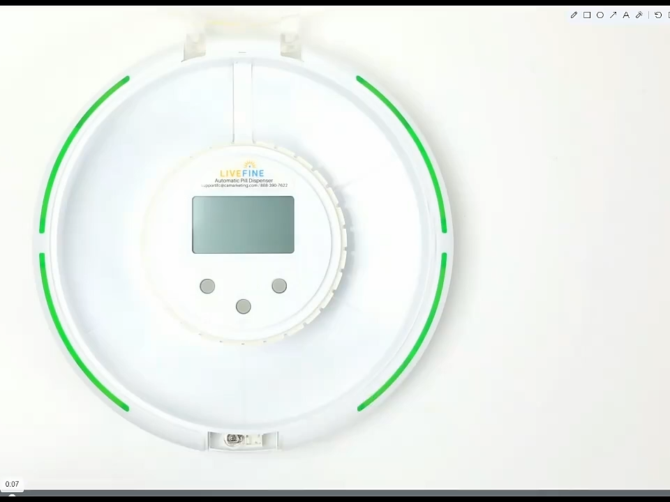 7-Tage Automatischer Smart Pillendispenser, Tragbare Reisebox, Medikamenten-Organizer für Zuhause, Bluetooth-kompatibel, Blaue Pillendosen aus Kunststoff für Senioren