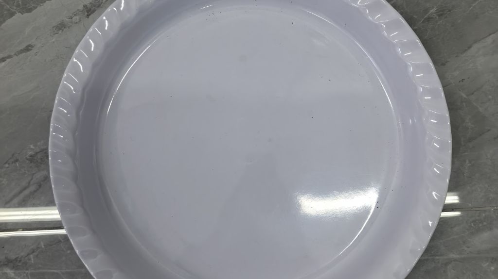 15.5 inch serving trays for home restaurant , unbreakable melamine round trays platters