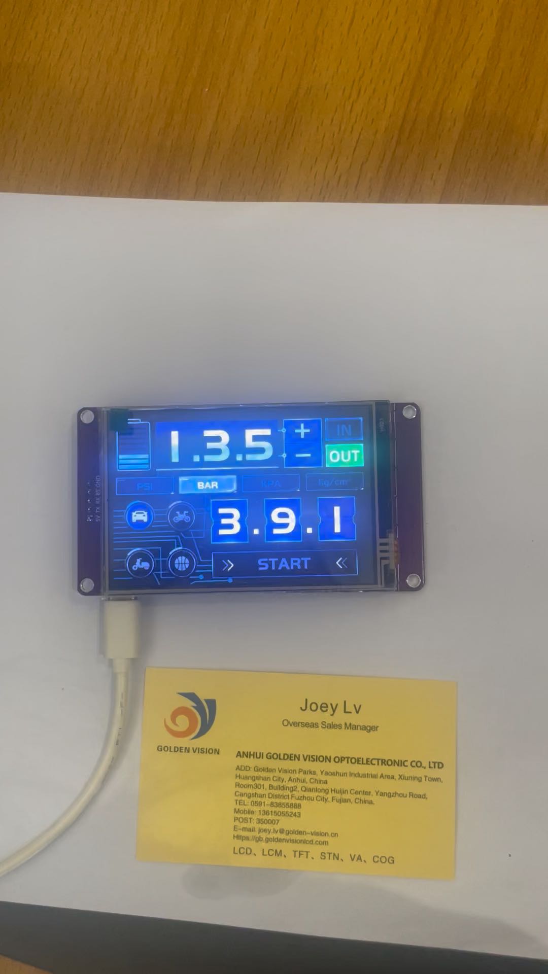 3.5 Inch Custom Lcd Manufacturer Capacitive Touch Screen Serial Port Resolution 480*320 UART Display