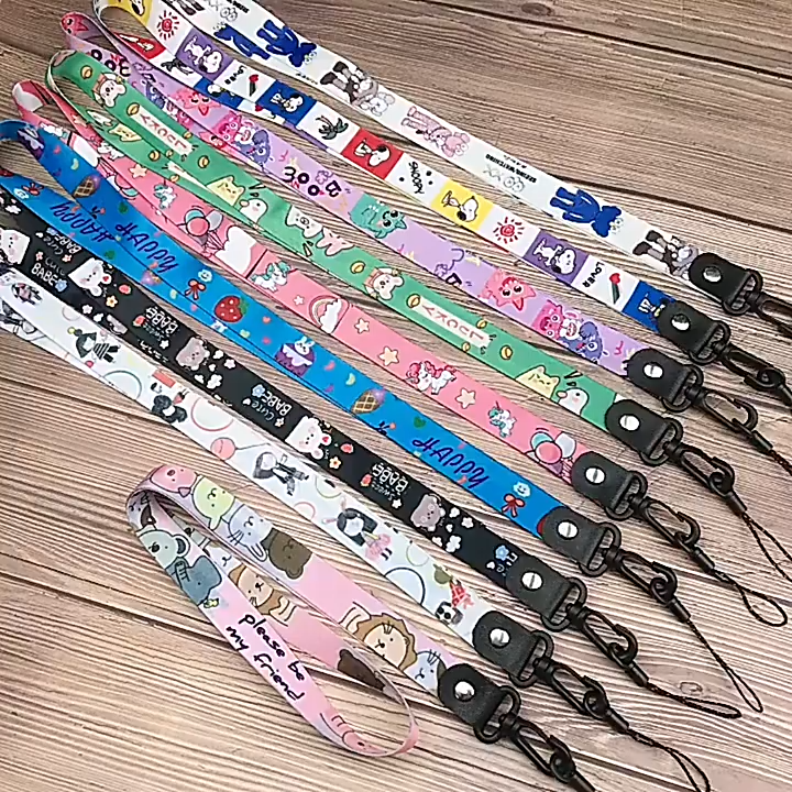 Fancy Polyester Bottle opener Phone Neck Lanyard Neck Straps Multi-function Mobile Phone Straps Custom