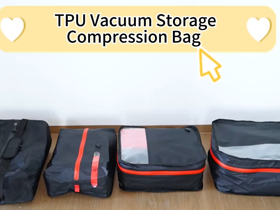 Foldable Fashion Airtight Storage Bags Travel Luggage Waterproof Inflatable Auto Vacuum Compression Bag for Suitcase