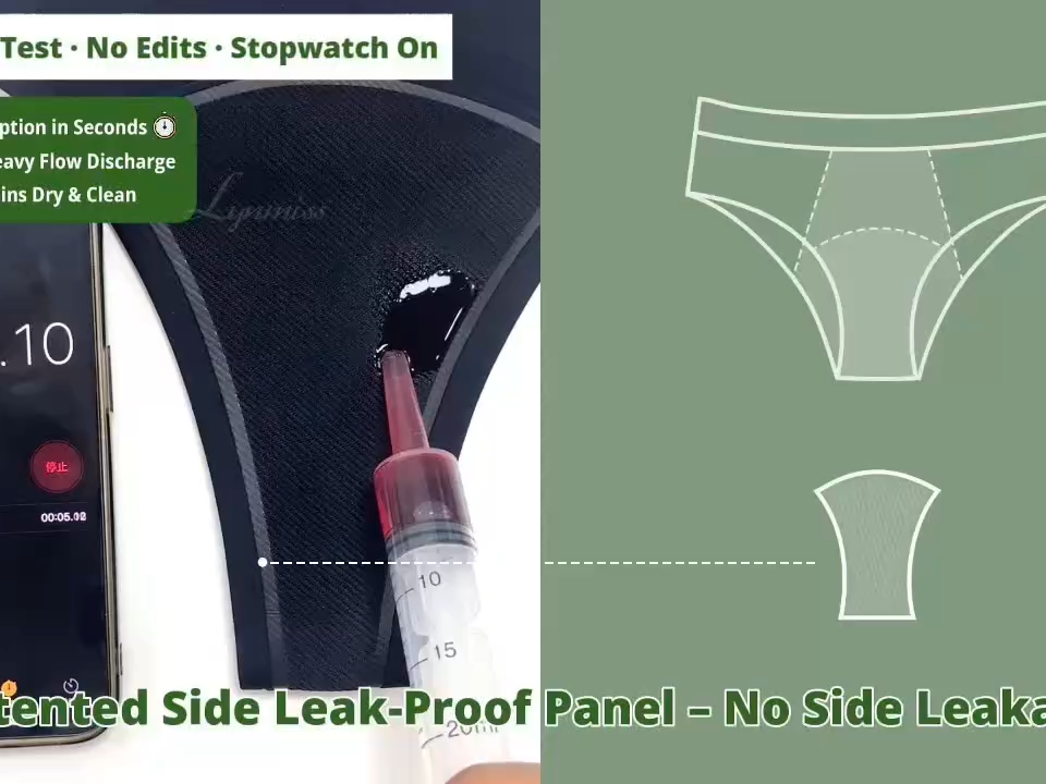 Culotte Menstruelle Imperméable en Coton pour Hommes et Femmes, Sous-vêtement de Période 4 Couches