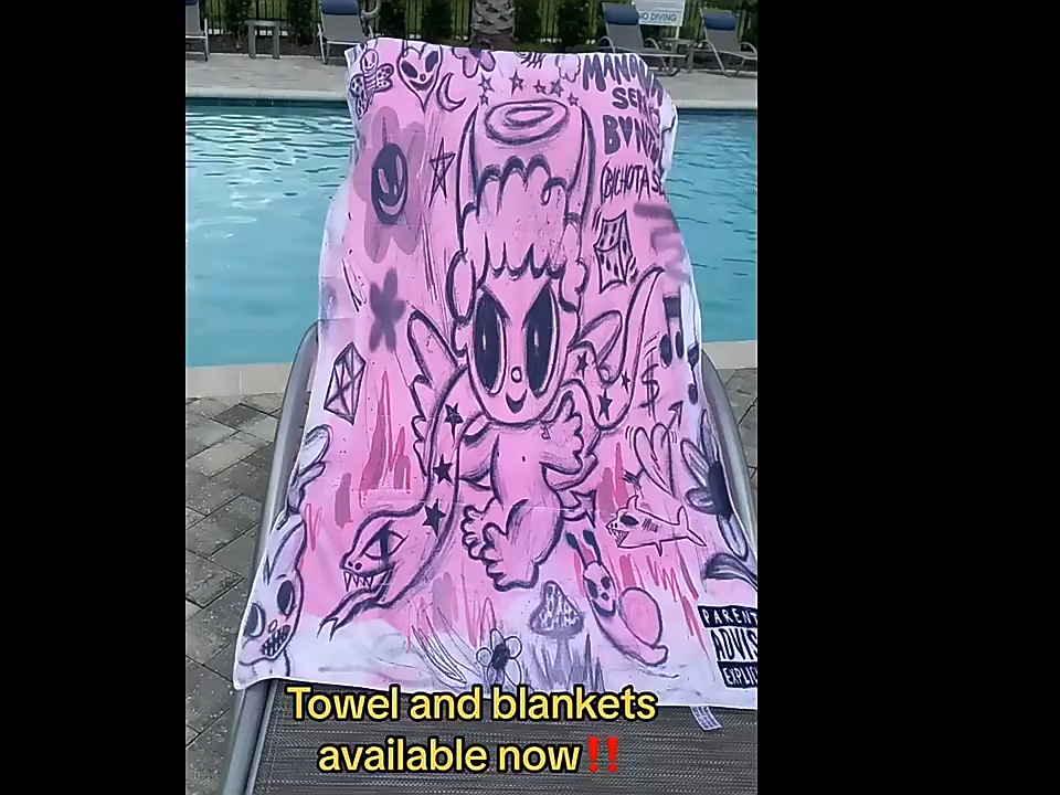 Super Suave Absorbente Toalla de La Piscina Rayas Colores Felpa Grande Pelusa Algodón Toallas Playa Con Logotipo Personalizado En Relieve