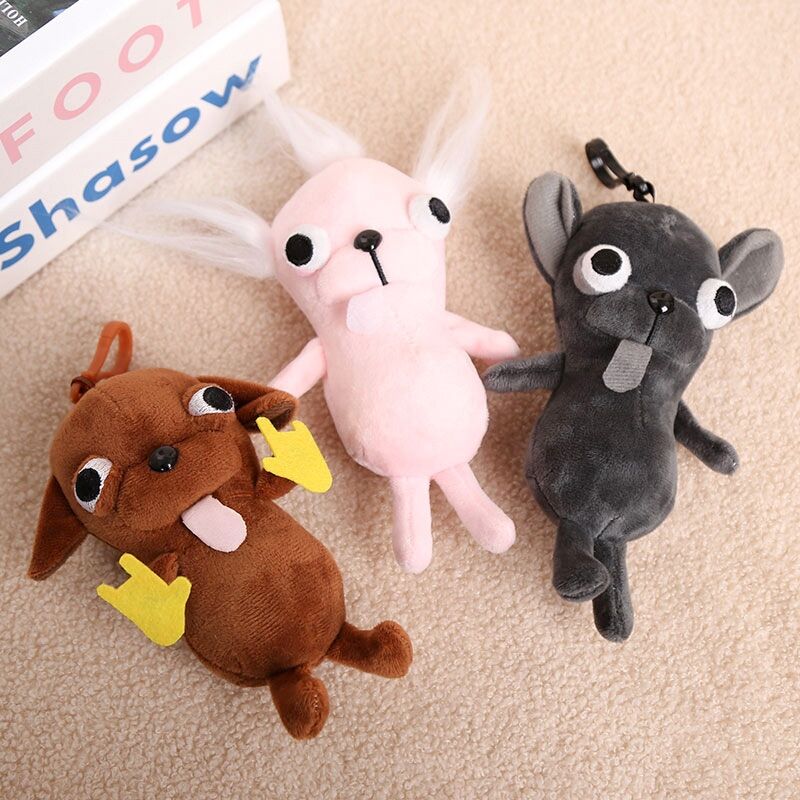 Custom cute animal bear plush keychains bag pendants doll gifts