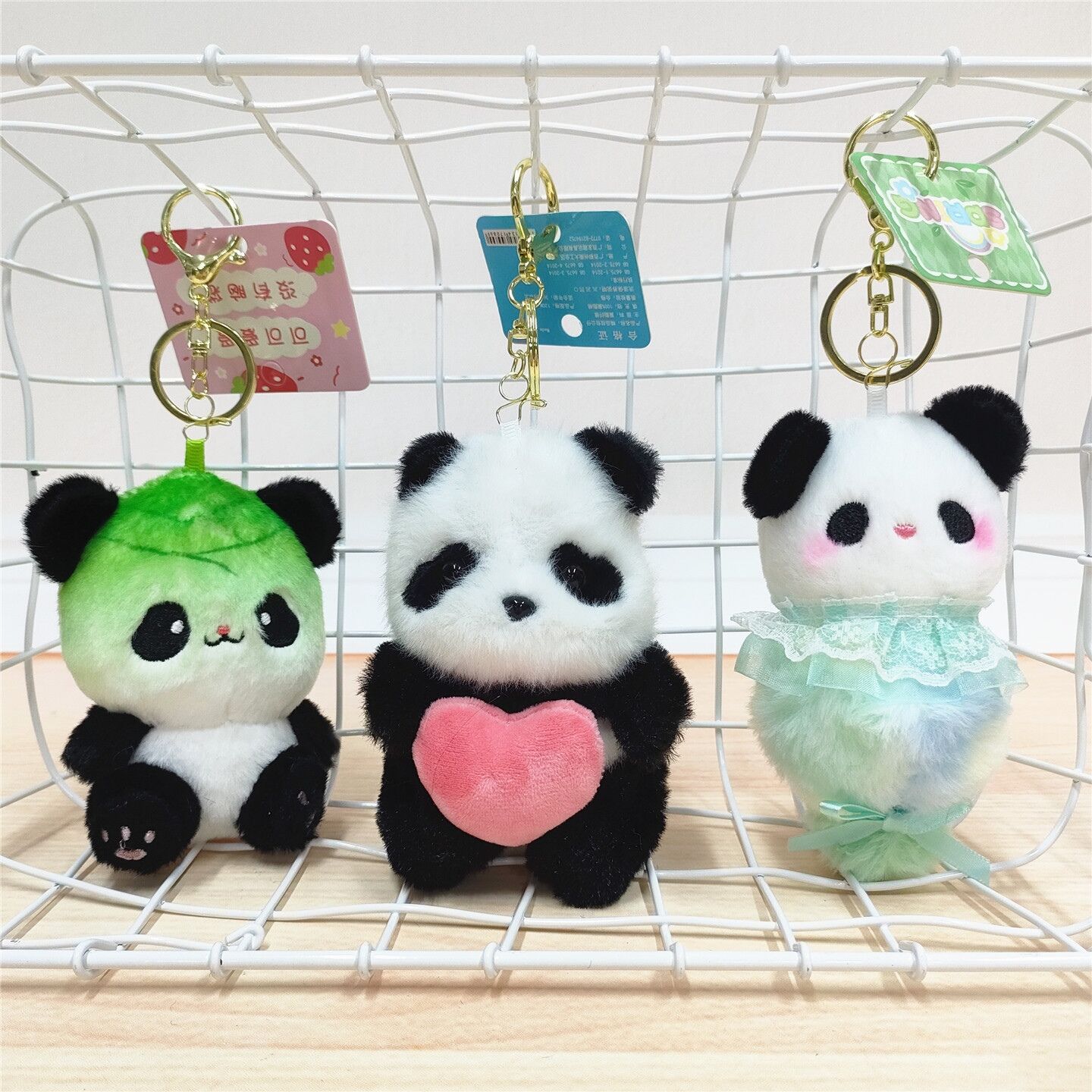 Bird plush pendant cute soft parrot keychain pendant children gifts
