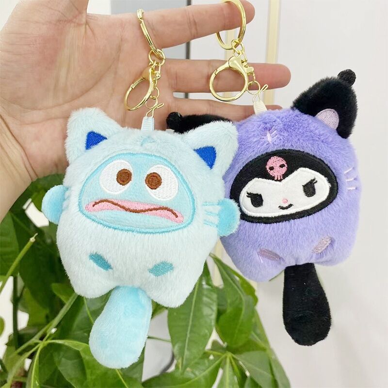 Llaveros de peluche de oso animal lindos personalizados, colgantes para bolsos, regalos de muñecas