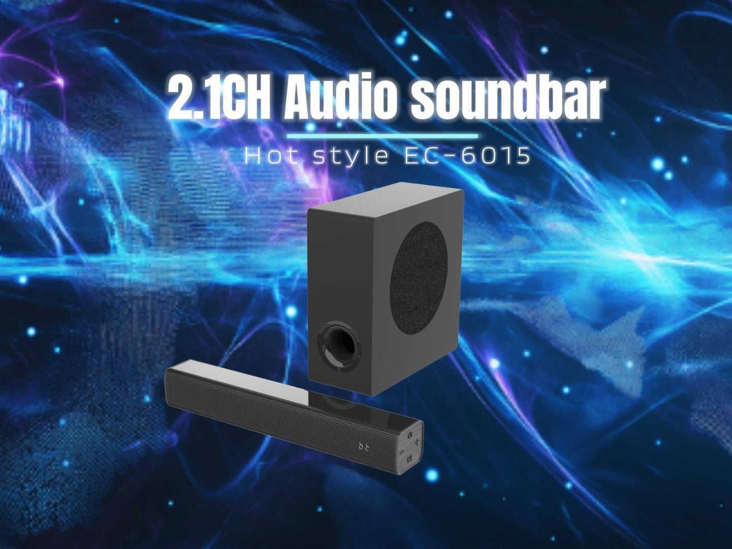 Popular design Slim 90W Soundbar with wired Subwoofer Speaker for Home Theater System