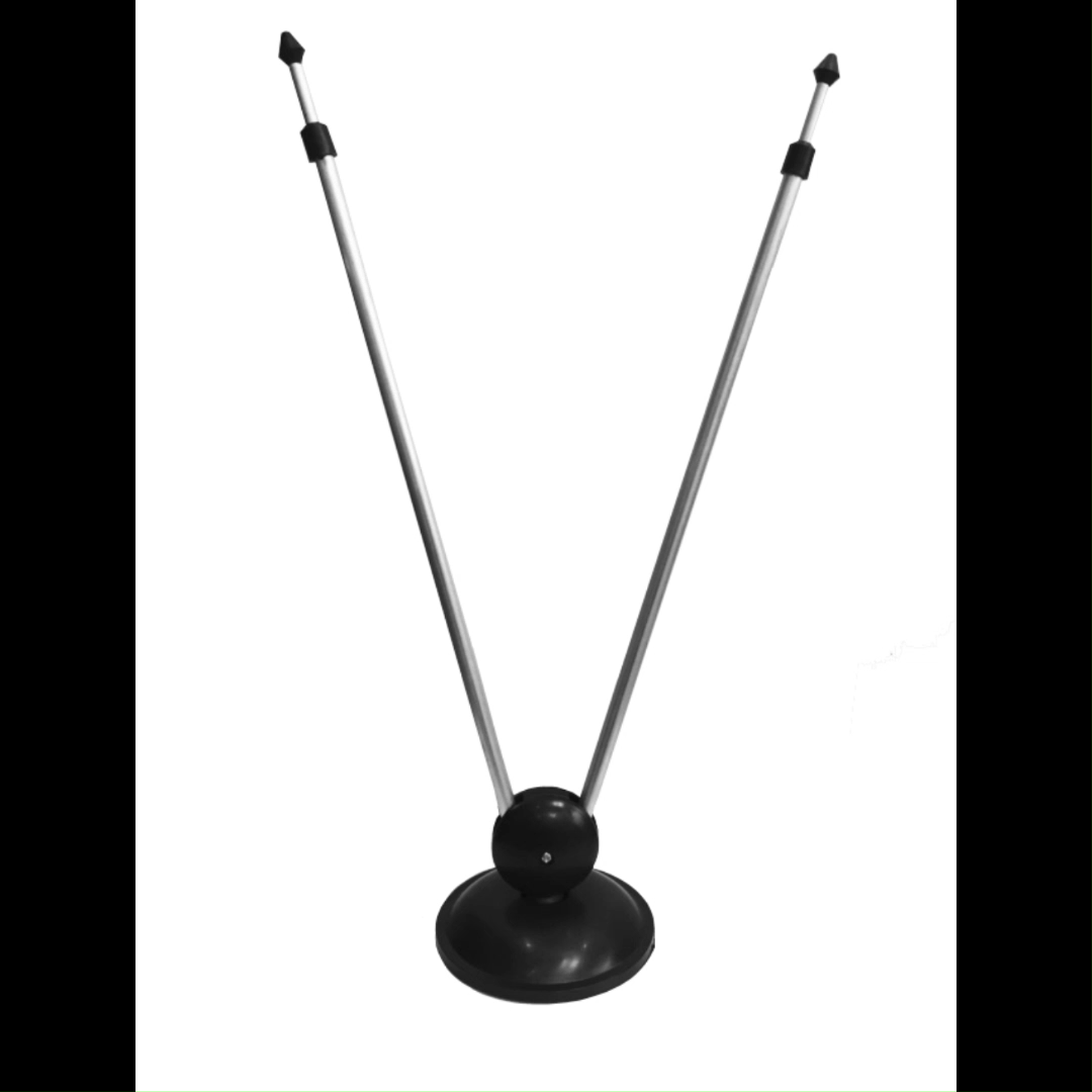 Factory sale New Design High quality circle black fm VHF UHF indoor tv antenna amplifier