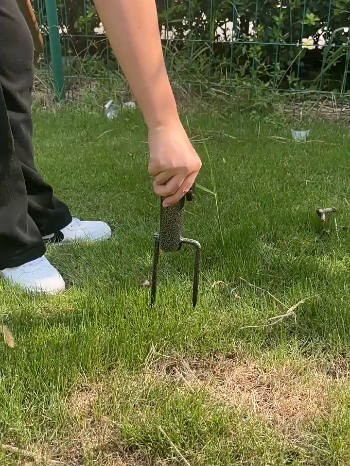 Heißer 32mm Apertur Mehrzweck Sonnenschirmständer Strandschirm Angelschirm Strohschirm Doppelspitze Einsatz