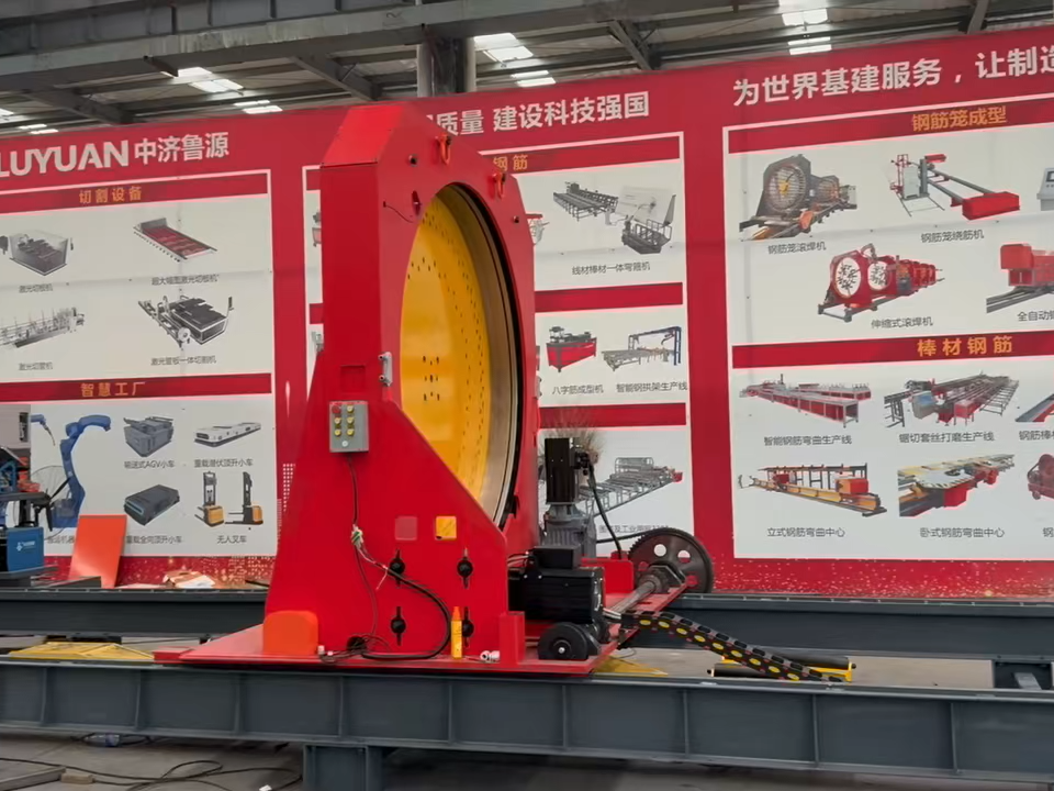 Máquina de solda de gaiolas de vergalhão CNC LYGH-1500~3000 - Diâmetro da gaiola de aço para estacas 500~3000 mm, comprimento da gaiola 12 m - Personalizável