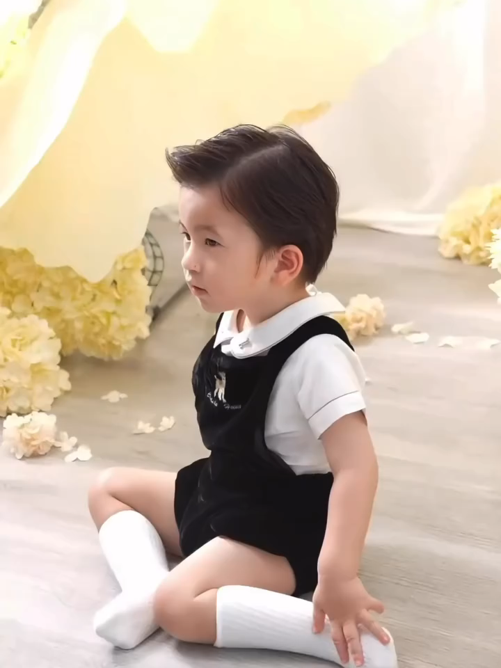 Fabricante Vietnamita OEM/ODM de Alta Qualidade Bordado à Mão Macacões Roupa Conjunto Menino/ Roupa de Designer Infantil - Jasper