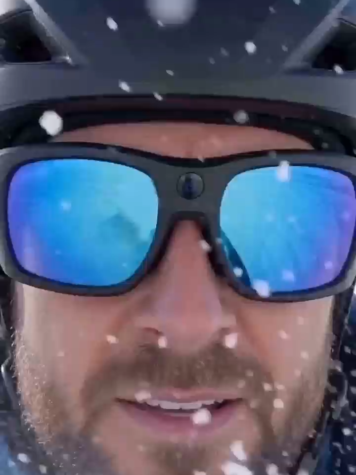 Outdoor Vlog Smart Glasses with 13MP Camera, Anti-Shake, WiFi6, Bluetooth 5.3, AI Translation, IP54