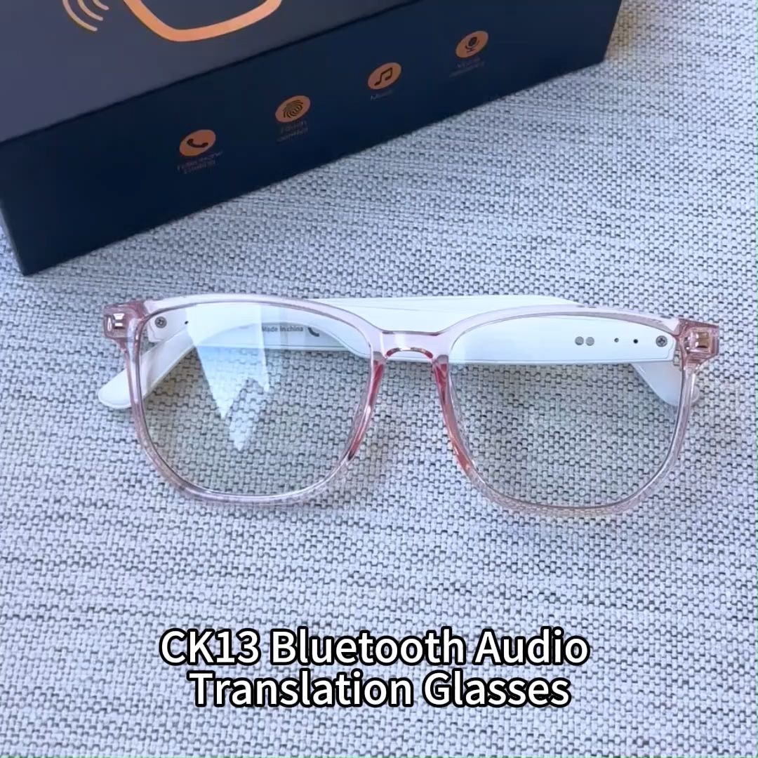 Lunettes Audio Intelligentes OEM/ODM avec Musique Bluetooth, Appels Mains Libres, Réduction de Bruit ENC, Étanche IP65, Traduction Basée sur Application