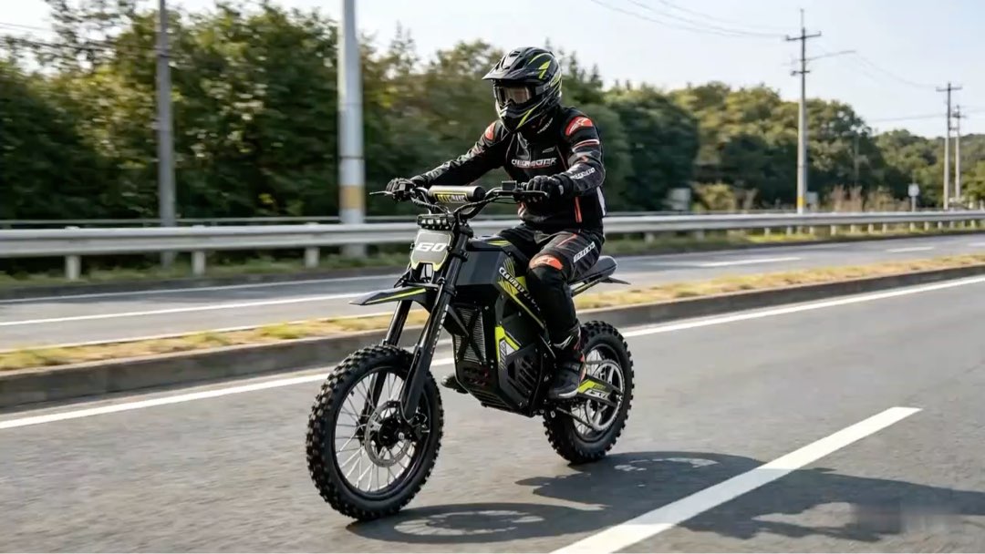 3000W 48V vélo de saleté électrique 21AH 14 "/12" en alliage d'aluminium E-motos avec frein hydraulique 70 KM/h 34.2-40MPH de gros hors route