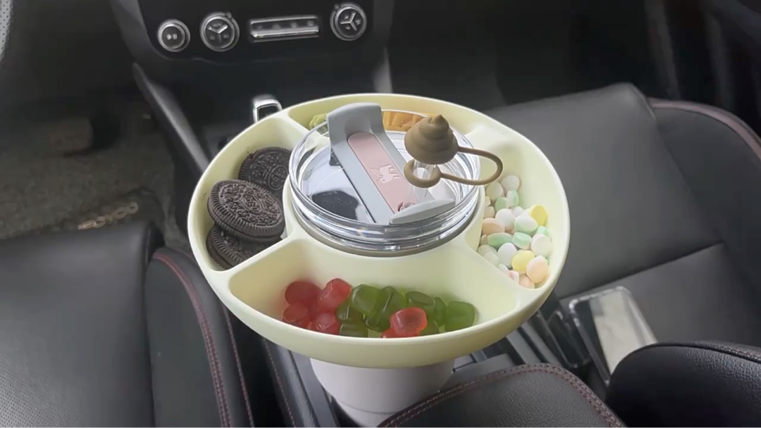 Silicone Snack Ring Snack Bowl For Cup 40 oz Tumbler With Handle Silicone Snack Tray