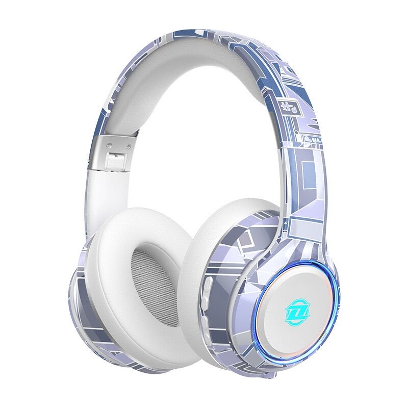 Trending Products CH999 RGB Headset Portable Led Light Folding Headphone Customized Design Sport Headphone with TF Card