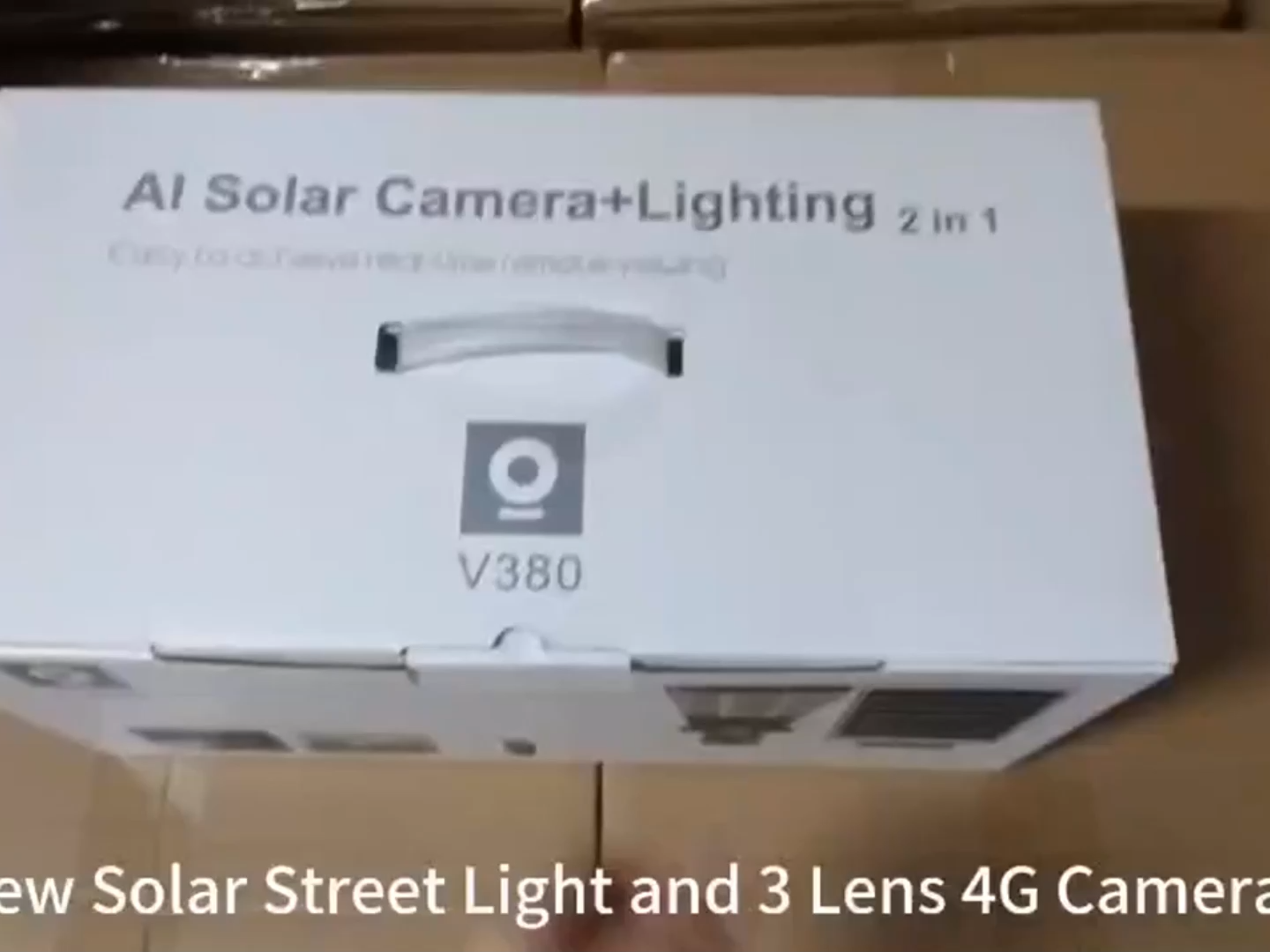 Nouvelle Caméra de Rue Solaire à Double Objectif V380, 6MP, Alimentée par Batterie Solaire, IP PTZ, CCTV WIFI et 3 Écrans pour Routes