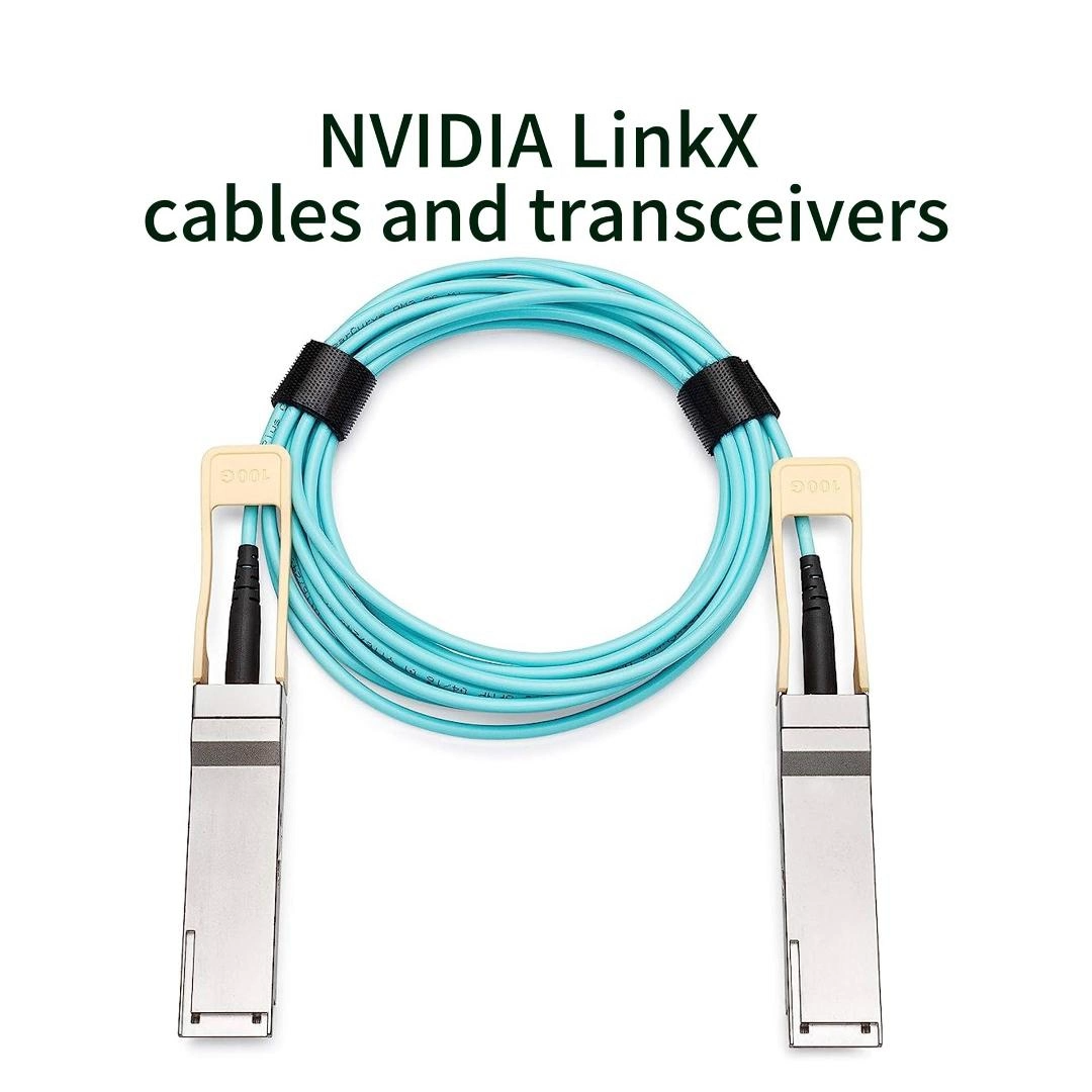 Cabo divisor óptico ativo de alto desempenho de 200G para Dual 100G MFS1S50-H010E para sistemas HDR InfiniBand