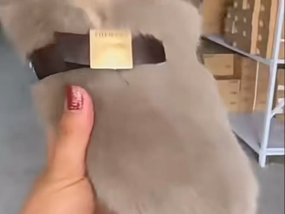 Neue Damen Winter Hausschuhe aus Pelzbaumwolle, Lazy Bean Schuhe, flache warme Hausschuhe für drinnen und draußen