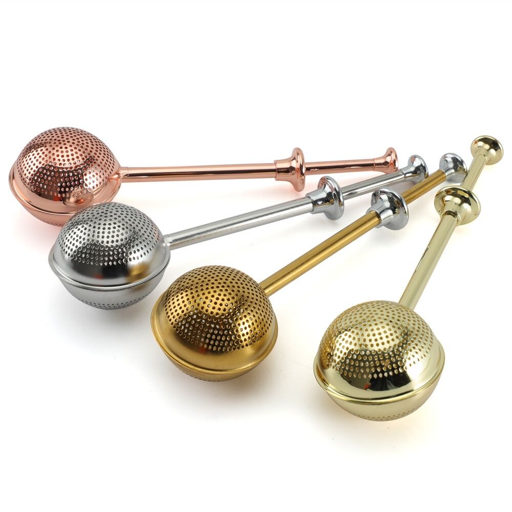 Wholesale Pipe Shape 304 Stainless Steel Tea Infuser with Drip Tray