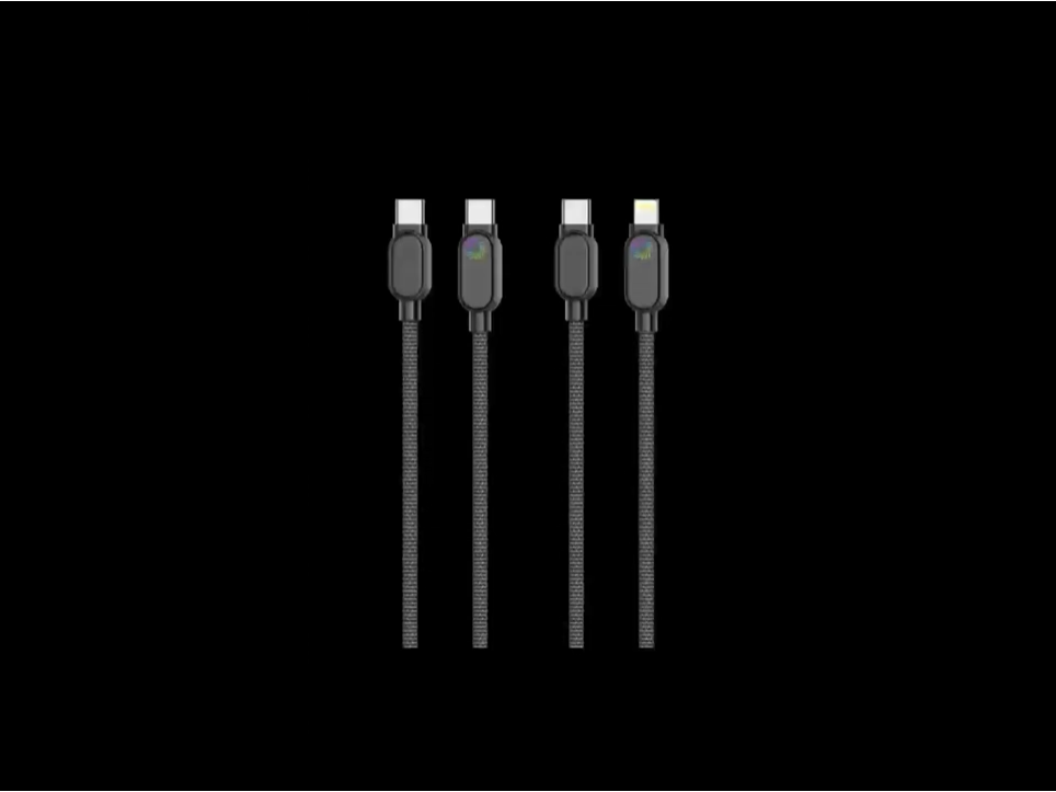 Cargador de Teléfono 2026 Nuevo y Mejorado de Alta Calidad, Cable de Datos de Alta Velocidad de Carga Rápida con Cables de Luz RGB para Smartphone