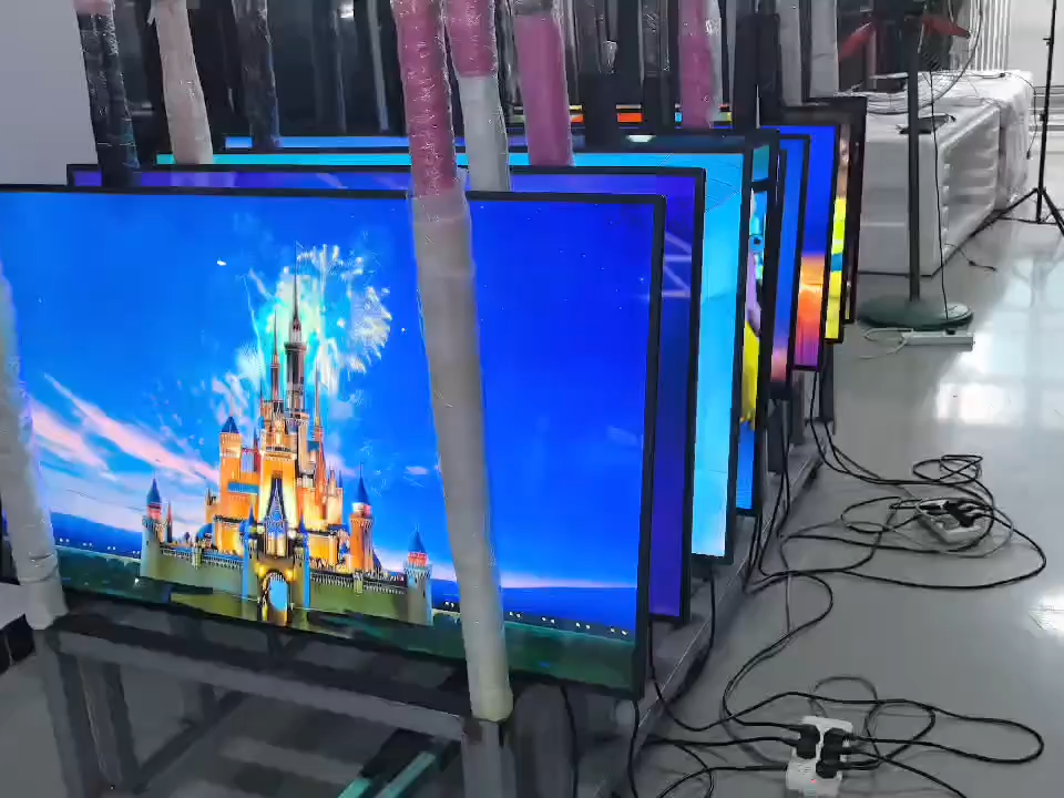Manufacturer 32 43 50 55 65inch wall mounted android smart advertising player wall mount advertising display for restaurant