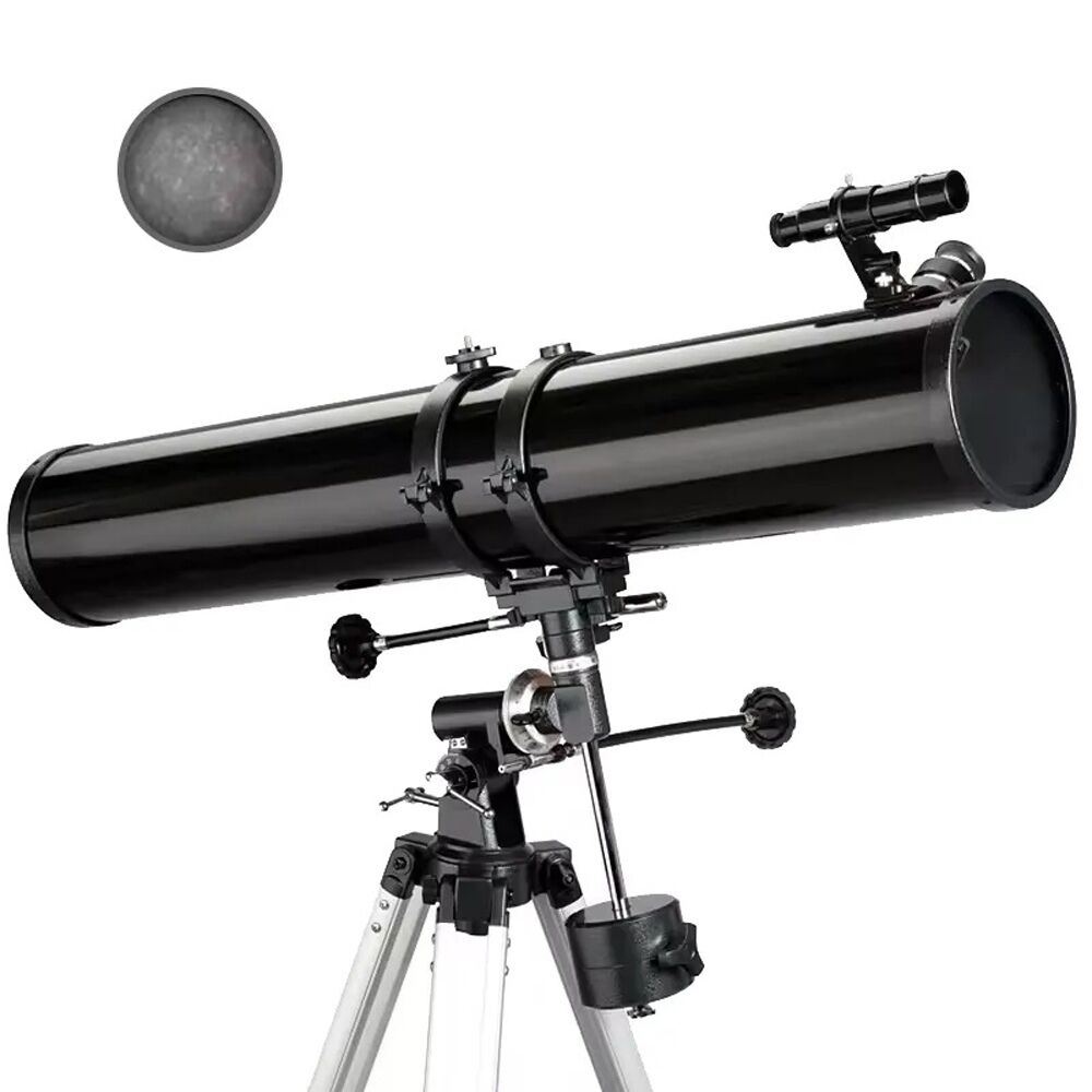 Télescope Astronomique Réflecteur Newtonien EQ, Ouverture 114mm, Télescope Professionnel, Monture Équatoriale Newtonienne