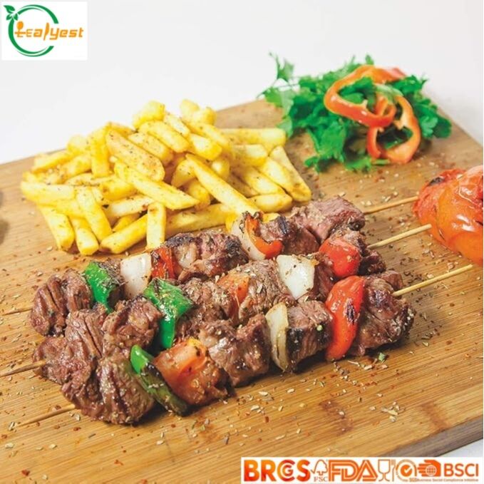 Grado alimenticio disponible del precio de fábrica del Bbq de los pinchos de bambú